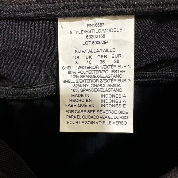 Swim Solutions Womens Size 8 Black Tummy-Control Swim Dress Modest Coverage NWT - Picture 9 of 11